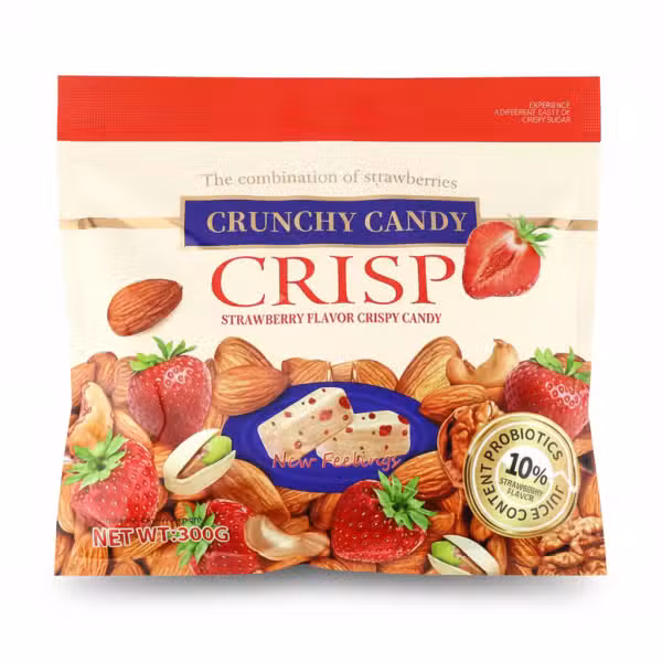 Crunchy Candy Crisp Strawberry Flavor Crispy Candy 300gm
