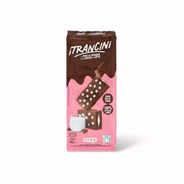 Coop Itrancini di Pan di Spagna con Cacao e Latte 300gm