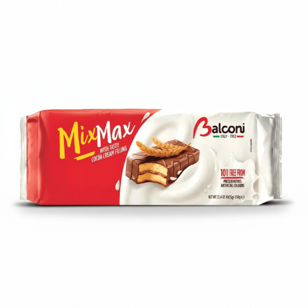 Balconi Mix Max Tasty Cocoa Cream Filling Cake 350gm
