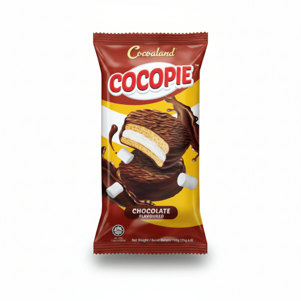 Cocoland Cocopie Chocolate Flavoured Marshmallow Snack 155g