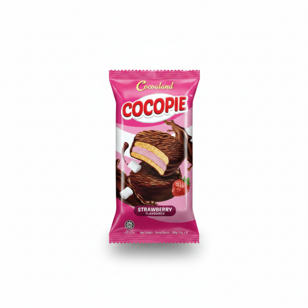 Cocoland Cocopie Strawberry Flavoured Chocolate Biscuit 150gm