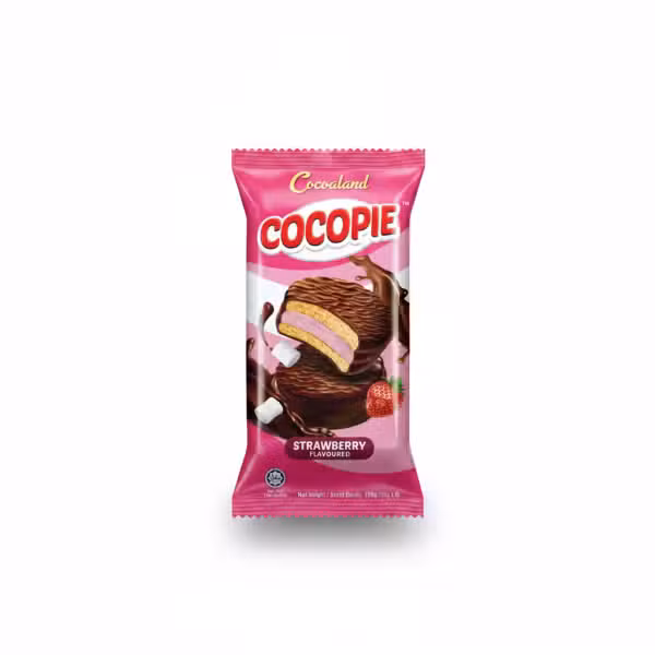 Cocoland Cocopie Strawberry Flavoured Chocolate Biscuit 150gm
