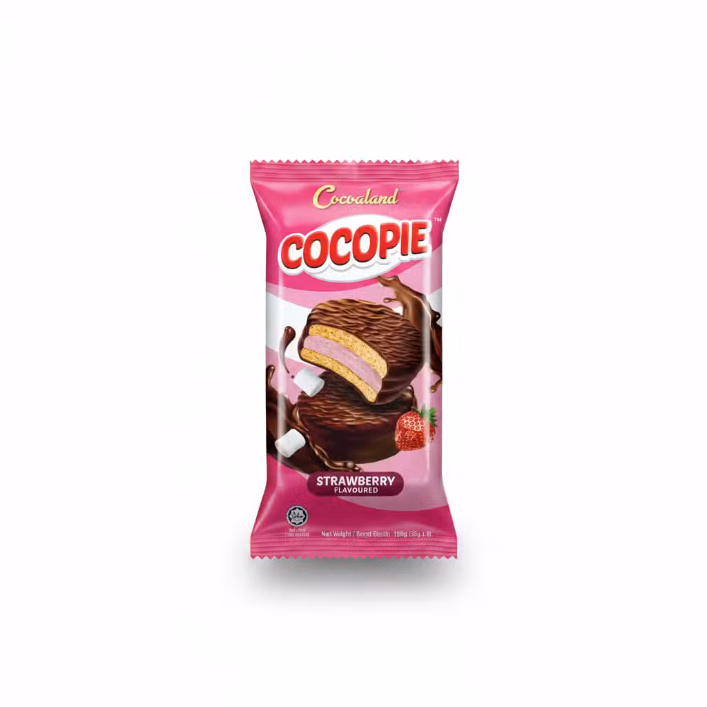 Cocoland Cocopie Strawberry Flavoured Chocolate Biscuit 150gm