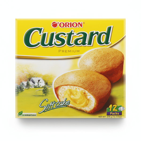 Orion Custard Premium Soft Cake 12 Packs 276g