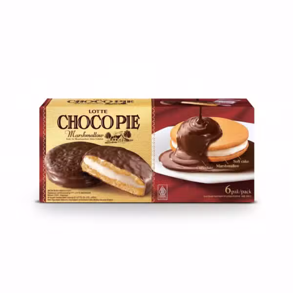 Lotte Choco Pie Marshmallow 6 Pak Pack