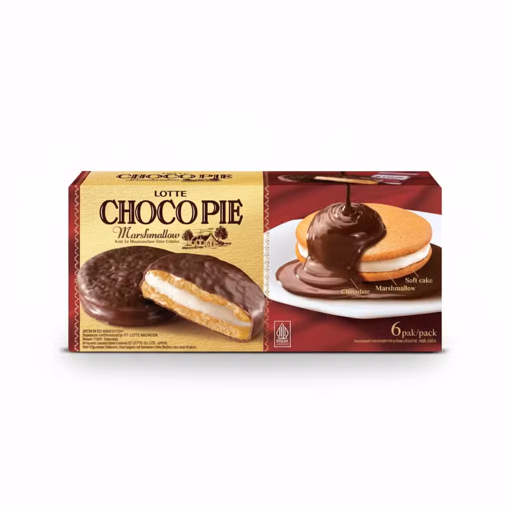 Lotte Choco Pie Marshmallow 6 Pak Pack