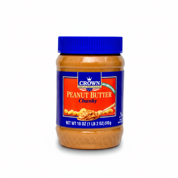 Crown Peanut Butter Chunky 510gm No Cholesterol