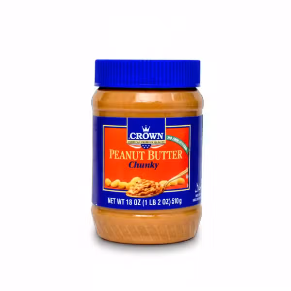 Crown Peanut Butter Chunky 510gm No Cholesterol