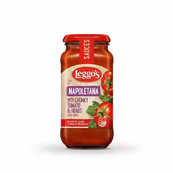 Leggo's Napoletana With Chunky Tomato & Herbs Pasta Sauce 500g