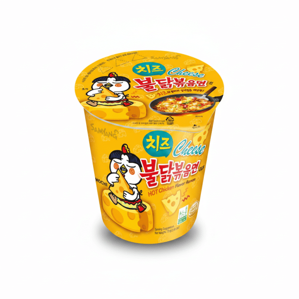 Samyang Cheese Hot Chicken Flavor Ramen Cup Noodles 70gm