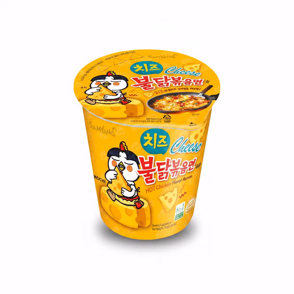 Samyang Cheese Hot Chicken Flavor Ramen Cup Noodles 70gm