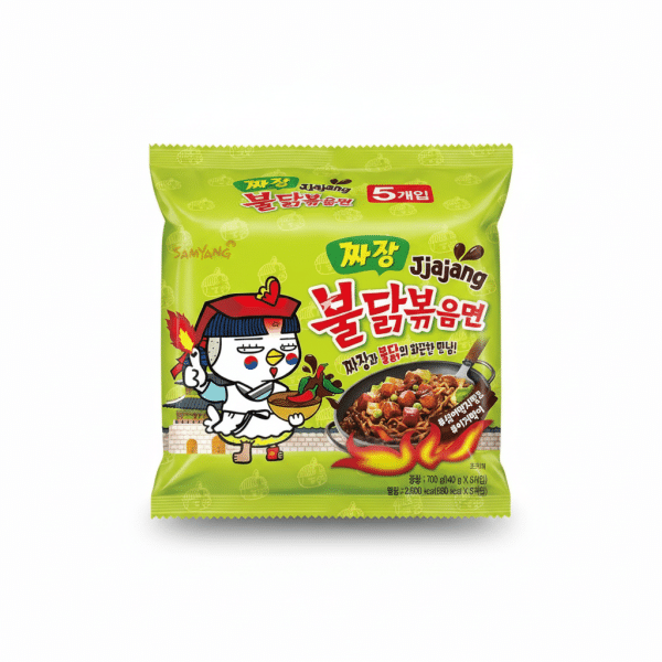 Samyang Buldak Jjajang 5 Pack Stir Fried Noodles