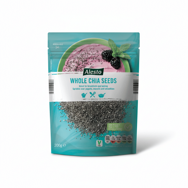 Alesto Whole Chia Seeds 200gm High Fibre Source of Protein