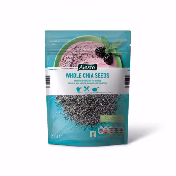 Alesto Whole Chia Seeds 200gm High Fibre Source of Protein