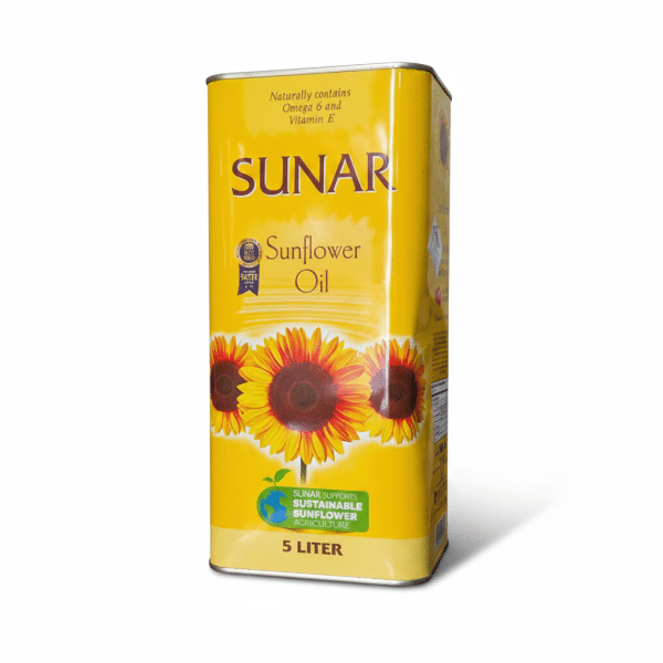 Sunar Sunflower Oil 5 Liter Naturally Contains Omega 6 and Vitamin E