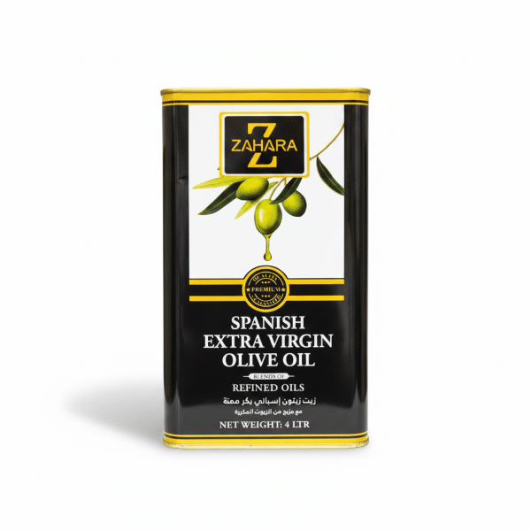 Zahara Spanish Extra Virgin Olive Oil Refined Oils Net Weight 4 Ltr
