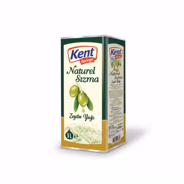 Kent Boringer Naturel Sızma Zeytin Yağı 5L Olive Oil