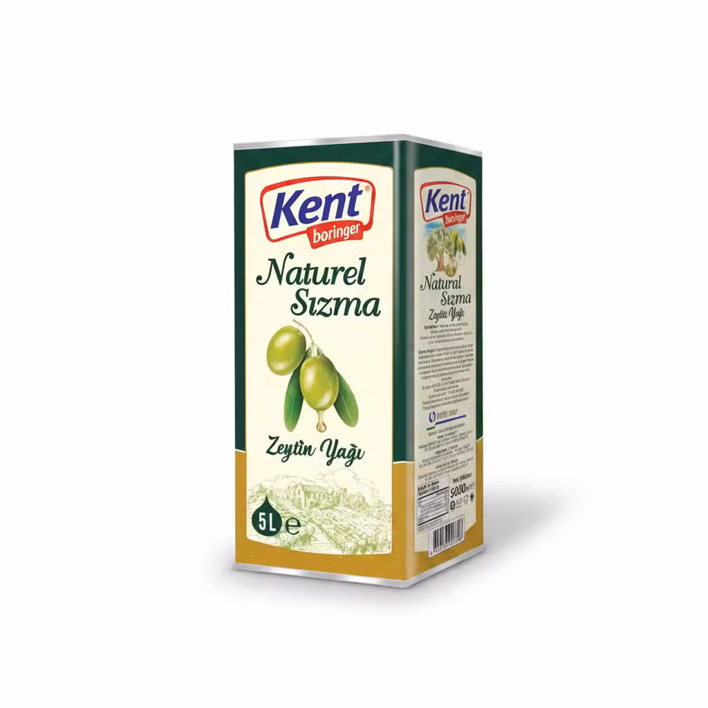 Kent Boringer Naturel Sızma Zeytin Yağı 5L Olive Oil