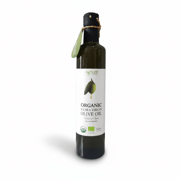 Agrilife Organic Extra Virgin Olive Oil 500ml 100% Cold Pressed