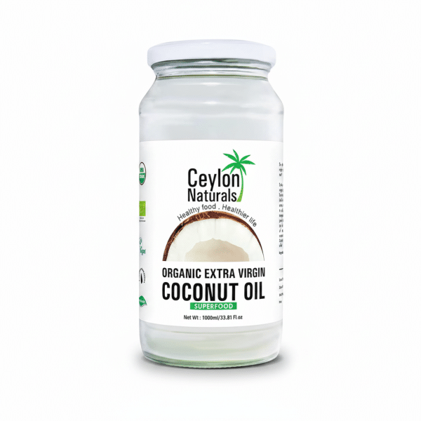 Ceylon Naturals Organic Extra Virgin Coconut Oil 1000ml Superfood