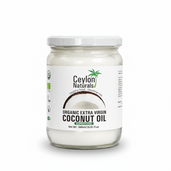 Ceylon Naturals Organic Extra Virgin Coconut Oil 500ml Superfood