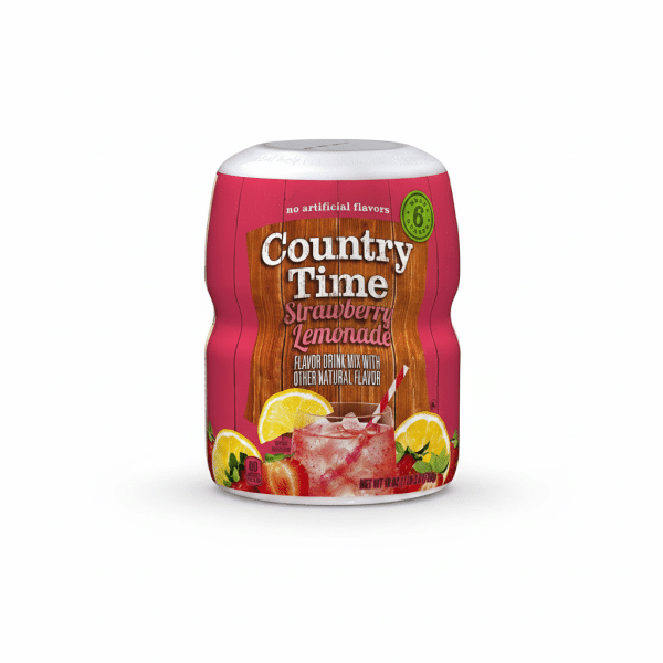 Country Time Strawberry Lemonade Flavor Drink Mix 538g No Artificial Flavors
