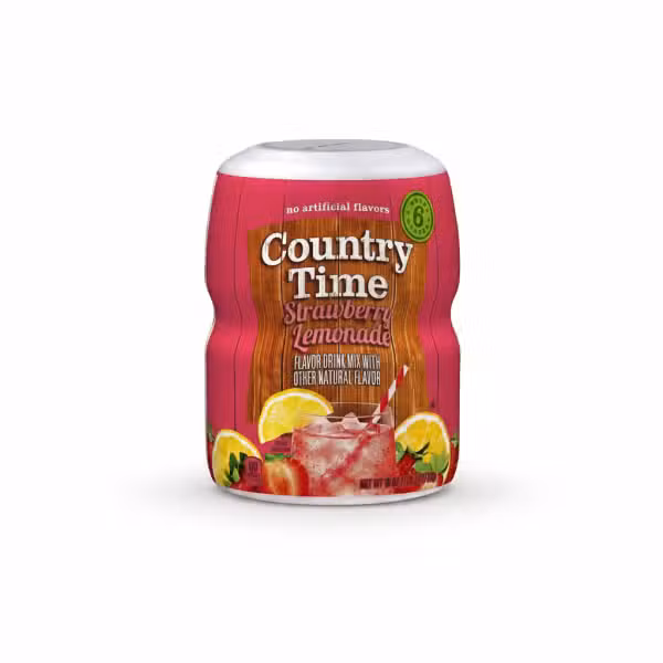 Country Time Strawberry Lemonade Flavor Drink Mix 538g No Artificial Flavors