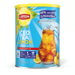 Lipton Iced Tea Lemon Natural Flavor Americas Favorite Tea 25% Less Sugar 1.43kg
