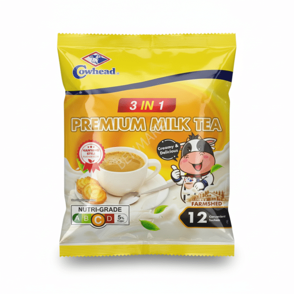 Cowhead 3in1 Premium Milk Tea Nanyang Style Creamy Delicious Farmshed 12 Convenient Sachets