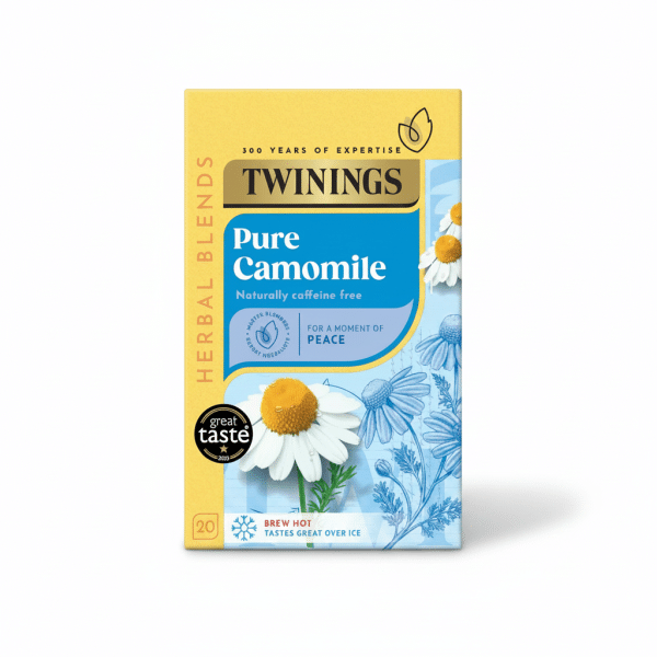 Twinings Pure Camomile Herbal Blends Naturally Caffeine Free 20 Tea Bags