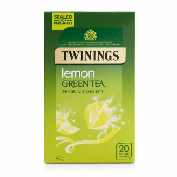 Twinings Lemon Green Tea 40g 20 Single Tea Bags Sealed For Freshness