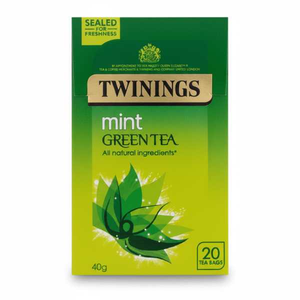 Twinings Mint Green Tea 40g 20 Tea Bags All Natural Ingredients