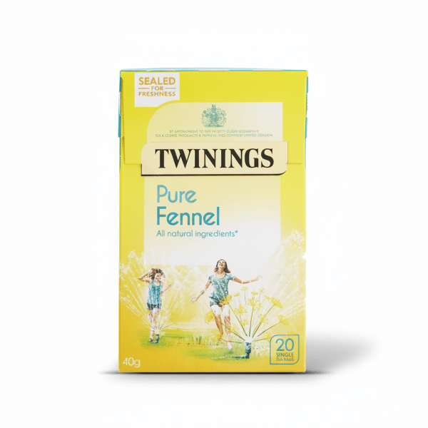 Twinings Pure Fennel All Natural Ingredients 40gm 20 Single Tea Bags