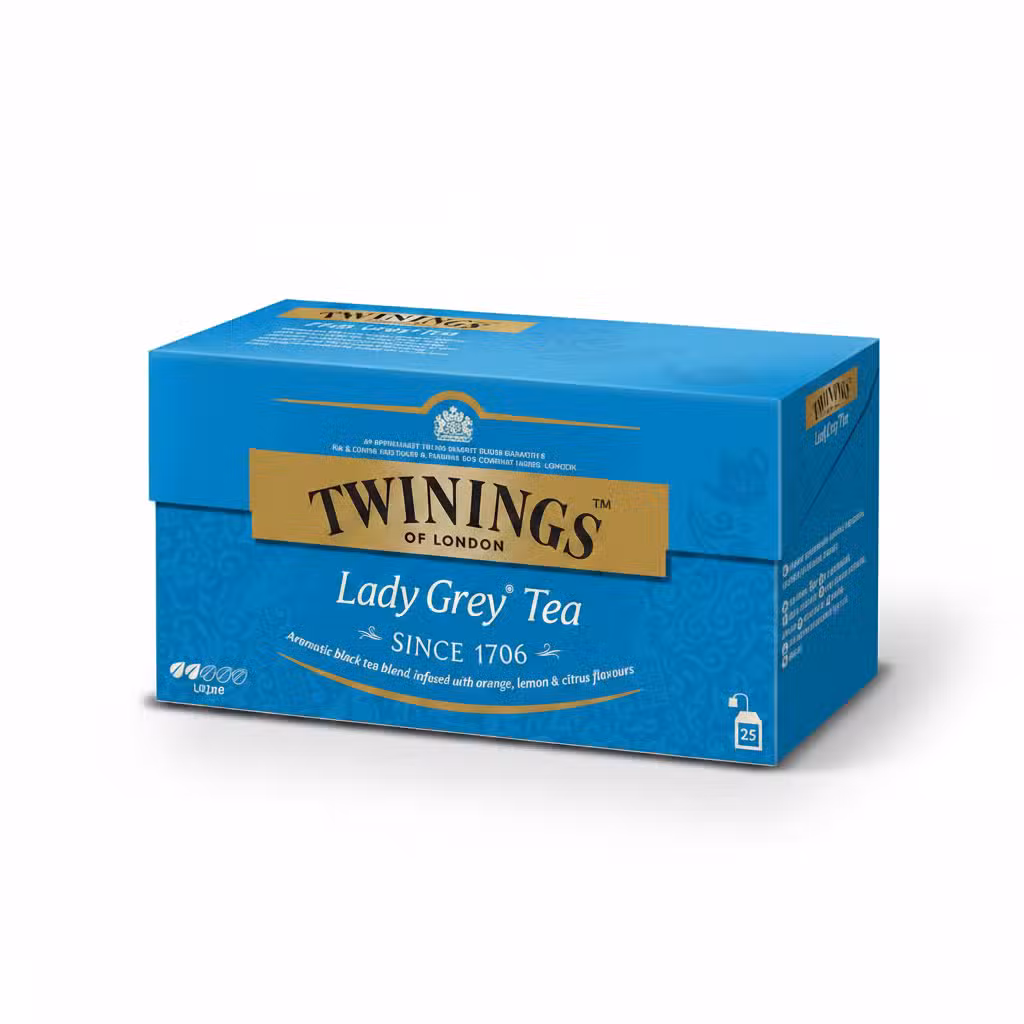 Twinings Lady Grey Tea 25 Tea Bags Aromatic Black Tea Blend