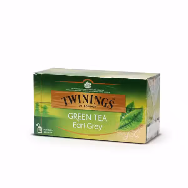 Twinings Earl Grey Green Tea 25 Bags Flavoured Green Tea