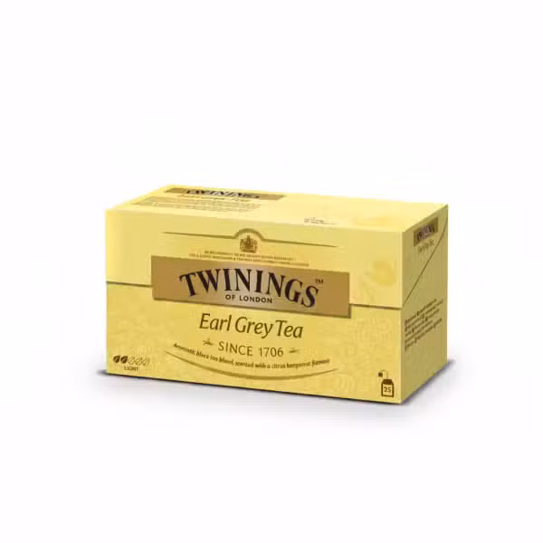 Twinings Earl Grey Tea 50gm Aromatic black tea blend scented with a citrus bergamot flavour