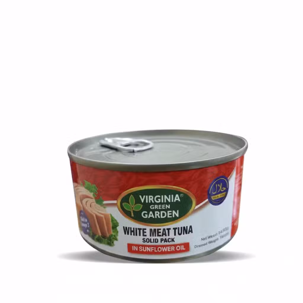 Virginia Green Garden White Meat Tuna Solid Pack In Sunflower Oil 185gm