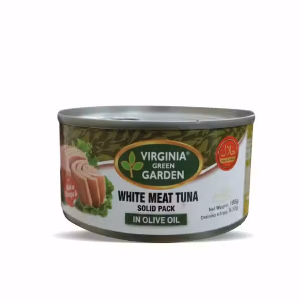 Virginia Green Garden White Meat Tuna Solid Pack In Olive Oil 185g