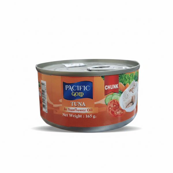 Pacific Gold Tuna Chunk In Sunflower Oil Net Weight 165g