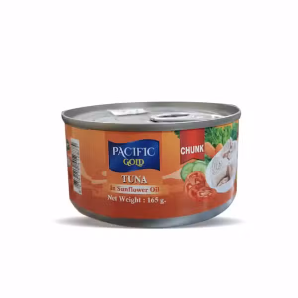 Pacific Gold Tuna Chunk In Sunflower Oil Net Weight 165g