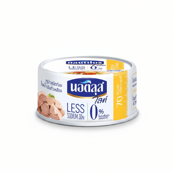 Nautilus Lite Tuna Chunk in Soybean Oil 165gm Less Sodium 30% 0% Fat