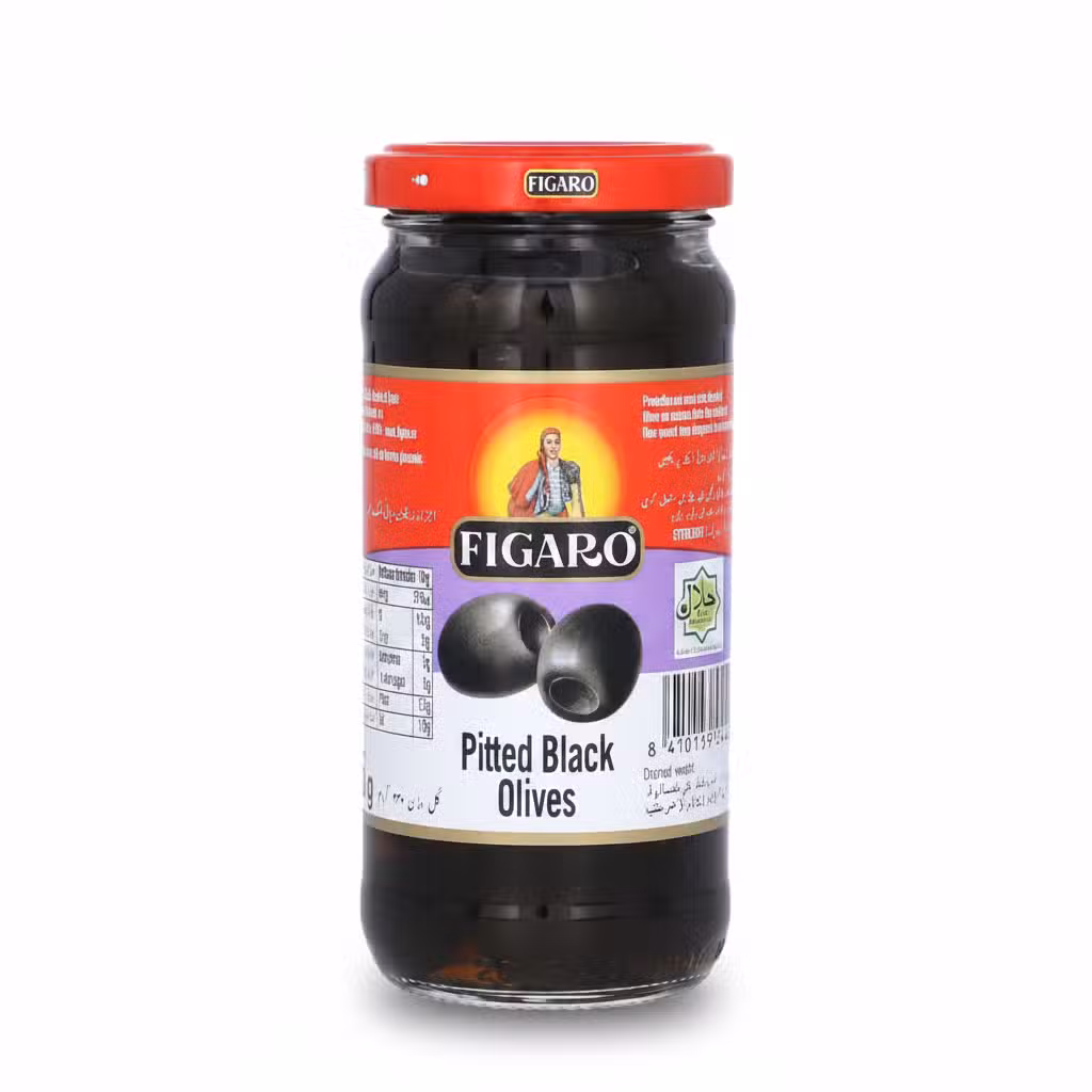 Figaro Pitted Black Olives 340gm