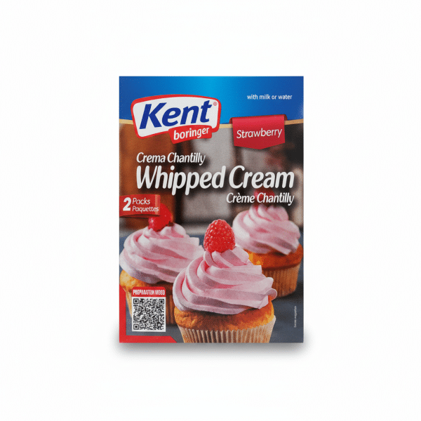 Kent Boringer Strawberry Whipped Cream 150gm Crema Chantilly Crème Chantilly