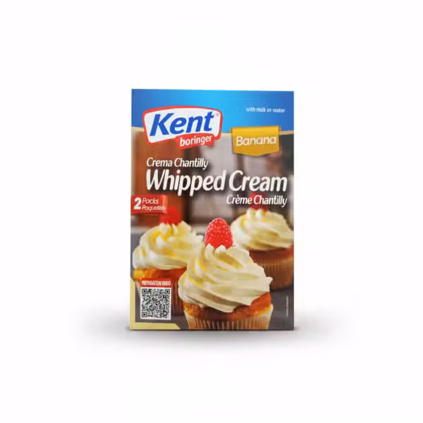 Kent Boringer Banana Whipped Cream 2 Packs 150gm