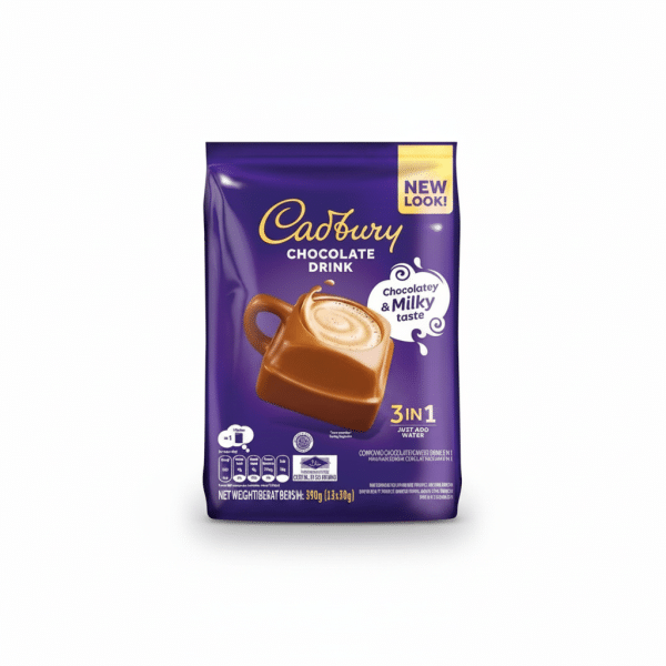Cadbury Chocolate Drink 390g 3in1 Chocolatey Milky Taste