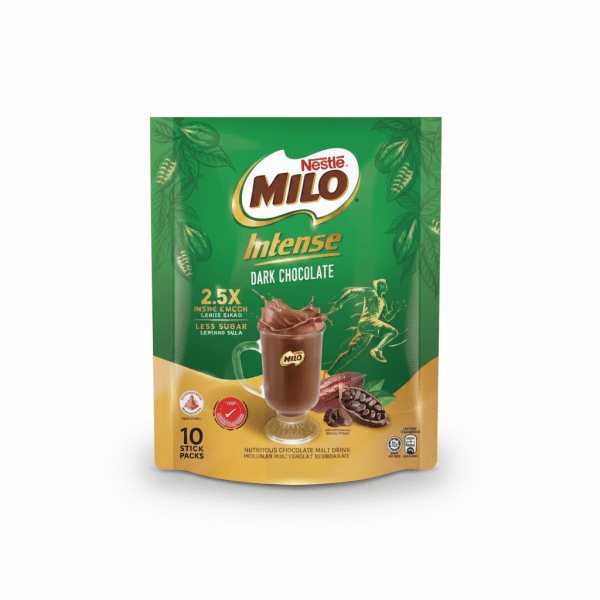 Nestle Milo Intense Dark Chocolate Nutritious Chocolate Malt Drink 10 Stick Packs