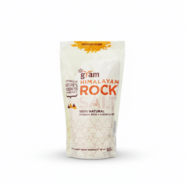 Dr Gram Himalayan Rock Salt 500g Premium Grade 100% Natural Mineral Rich Chemical Free