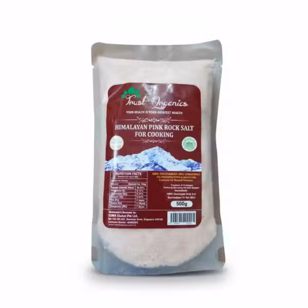 Trust Organics Himalayan Pink Rock Salt For Cooking 500gm