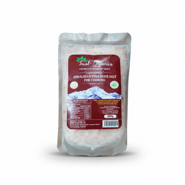 Trust Organics Himalayan Pink Rock Salt For Cooking 500gm