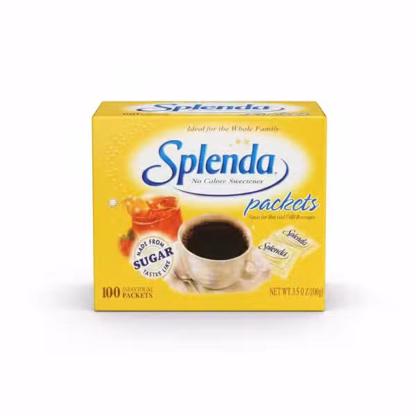 Splenda No Calorie Sweetener Packets 100 Individual Packets 3.5 oz